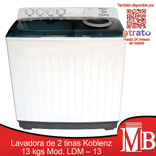 Lavadora 2 tinas Koblenz